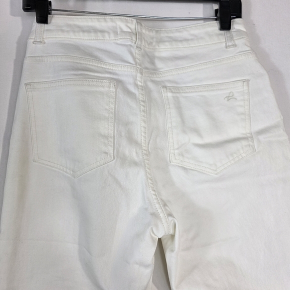 DL1961 Hepburn Wide Leg High Rise Ankle Jeans Eggshell - Picture 14 of 14